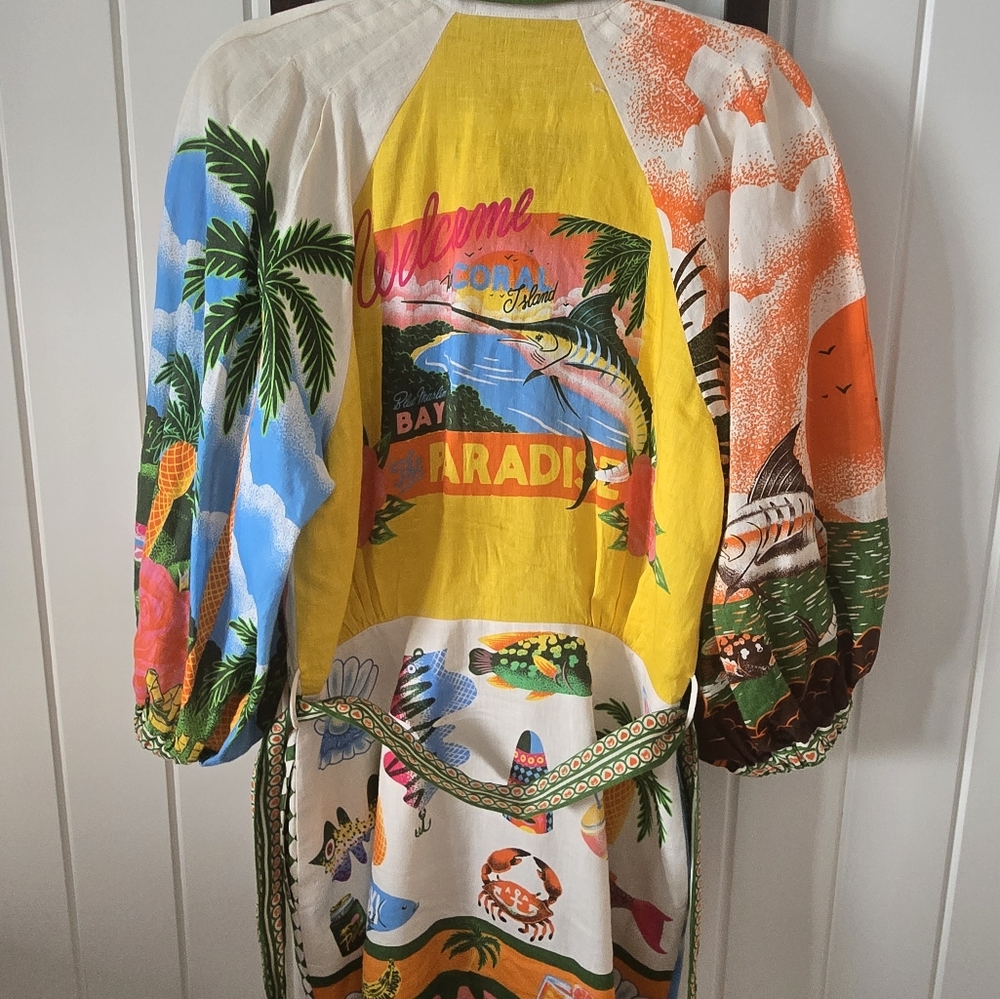 Alemais Multicolor Tropical Print Dress - Picture 3 of 3